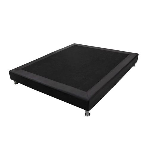 Base Cama Acacia Romance Relax Tela Vinílica Madera Inmunizada