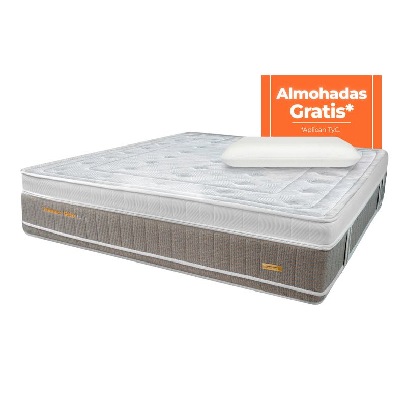 combo romance relax emperador elite advance hycare doble + almohada ultra confort S