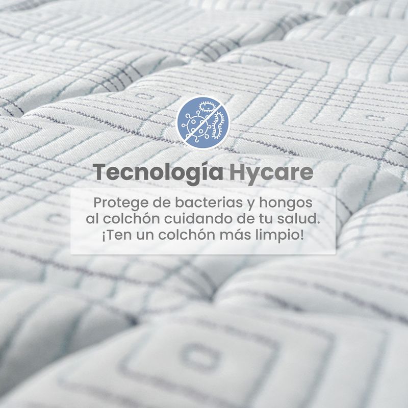 combo romance relax emperador elite advance hycare doble + almohada ultra confort S