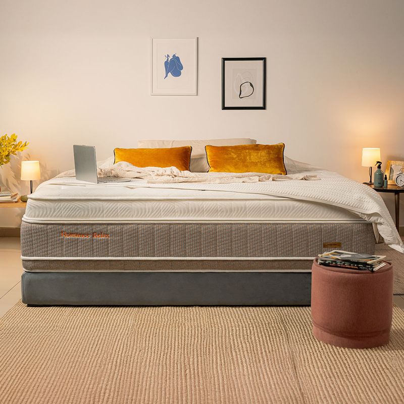 combo romance relax emperador elite advance hycare doble + almohada ultra confort S