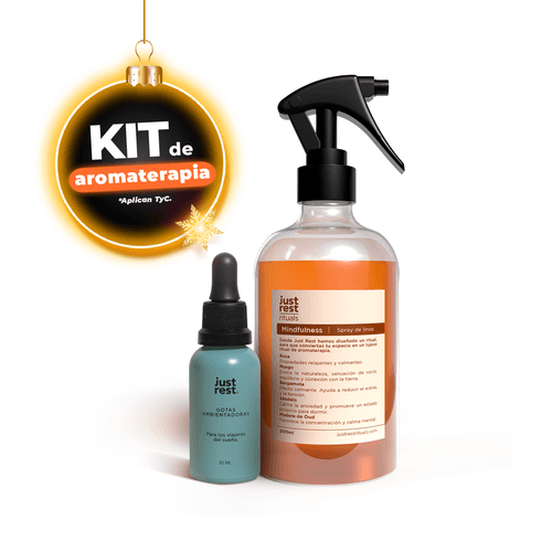 Kit Spray Agua Linos 300ml + Gotas Ambientadoras 30ml