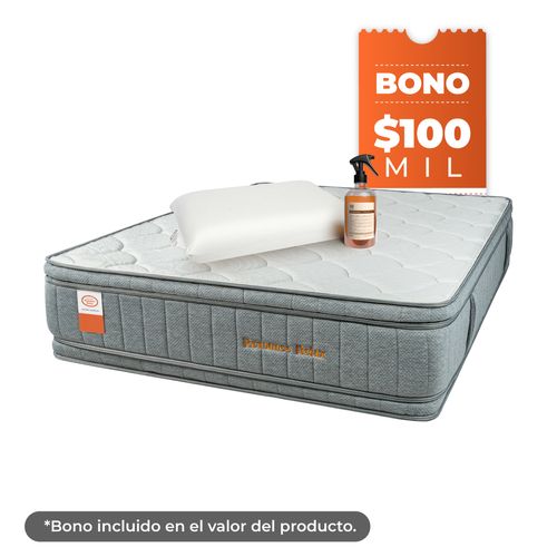 Combo Colchón Confort Ritual + Almohada + Spray Linos